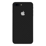 Pelicula Skin Adesivo iPhone 7 Plus Fibra De Carbono Preto