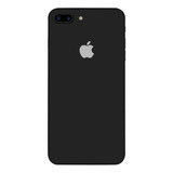 Pelicula Skin Adesivo iPhone 7 Plus Preto Liso Fosco