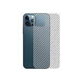 Película Traseira Adesivo Skin Fibra Carbono Compatível Com Iphone 12 Pro Max Tela 6 7