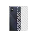 Película Traseira Adesivo Skin Fibra Carbono Compatível Com Samsung A71