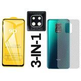 Película Traseira Redmi Note 9s Pel Vidro 9d Pel Camera