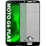 Película Vidro Privacidade 3d Espião Para G6 Play / Moto E5