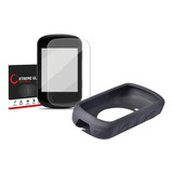 Pelicula Xtreme Glass Para Gps Edge 830 530 Capa Silicone