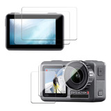 Películas De Vidro Para Lente E Lcds Osmo Action 2 Kits 