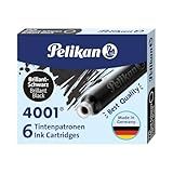 Pelikan Cartucho Para Caneta Tinteiro 4001 Preto Tp 6