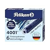 Pelikan Cartucho Para Caneta Tinteiro 4001 Tp 6 Azul Preto