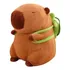 Peluches De Capivara E Mochilas Pequenas De Tartaruga 35cm Cor Marrom
