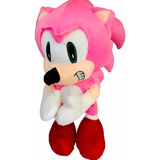 Pelúcia Boneco Ouriço Fofinho Coleção Tipo Turma Sonic Rosa