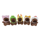 Pelúcia Brinquedo De Capivara Chaveiro Peluches De Capybara