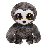 Pelúcia Dangler Beanie Boos Olhos Grandes E Brilhantes Glitter Toyng Cinza Tamanho Pequeno