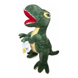 Pelúcia Dinossauro Musical Antialérgico Lavável 38 Cm