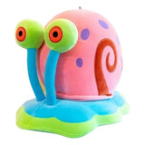 Pelúcia Gary Caracol Do Bob Esponja 25cm Multikids Cor Azul turquesa