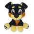 Pelúcia Nyx Cachorro De Pelúcia Sentado Fofinho Fizzy Toys  Preto E  Amarelo Tamanho Médio