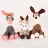 Pelúcia Para Cachorros Burrinho Para Cães Pet Canelado Luxo Desenho Burro Cinza