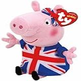 Pelúcia Peppa Pig 20cm Union Jack
