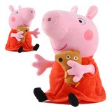 Pelúcia Peppa Pig E George Pig Brinquedo Infantil Presente