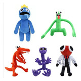 Pelúcia Rainbow Friends Vermelho Azul Laranja Verde Roxo