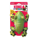 Pelucia Sapo Para Cachorro Kong Shieldz Tropics Cor Verde