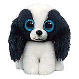 Pelúcia Sissy Beanie Boos Olhos Grandes E Brilhantes Toyng Ty Preto E Branco Tamanho Pequeno
