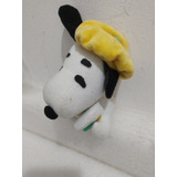 Pelúcia Snoopy Antigo Com Boina Amarela 13cm