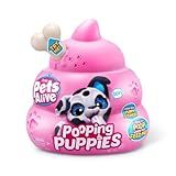 Pelucia Surpresas Pooping Puppies Pets Alive Candide Eles Brincam De Fazer Cocô Quando São Alimentados
