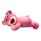 Pelúcia Urso Morango Fofa Deitada Brinquedo