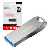 Pen Drive 64gb Sandisk Ultra Luxe Usb 3 1 Sdcz74 064g g46 Cor Prateado Nome Do Desenho Liso