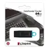 Pen Drive 64gb Usb 3.2 Preto/azul Dt Exodia Kingston