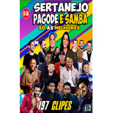 Pen Drive 8gb 197 Clipes Sertanejo Pagode Samba Mp4 