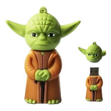 Pen Drive 8gb Star Wars Boneco Mestre Yoda Emborrachado