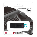Pen Drive Datatraveler Exodia Usb 3.2 Dtx/64gb - Kingston