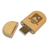 Pen Drive Madeira Ecológico 64gb Personalizado