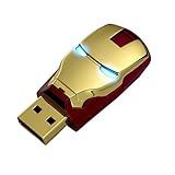 Pen Drive USB Homem De Ferro De 16 GB The Avengers Com Luz Azul Vermelho