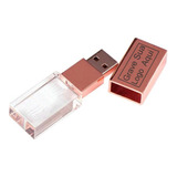 Pen Drive Vidro Rose P