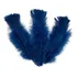 Pena De Galinha 100g Para Artesanato  apx  600 Unidades  Cor Azul marinho