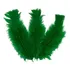 Pena De Galinha 100g Para Artesanato  apx  600 Unidades  Cor Verde Bandeira