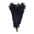 Pena De Pato Ponta Redonda 20 A 30 Cm 25 Unidades Cor Preto