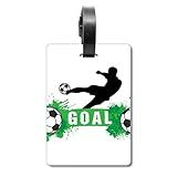 Penalty Kick Futebol Futebol Futebol Esportes Texto Mala Etiqueta De Bagagem Etiqueta Para Cartão De Bagagem