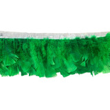 Penas Franja De Peru Plumas E Penas 031 Cor Verde Bandeira