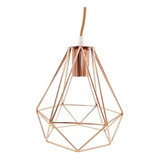Pendente Aramado Diamante Cobre