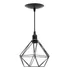 Pendente Aramado Diamante Preto Poptem Luminaria Lustre De Diamante Pequeno Industrial Vintage Retrô