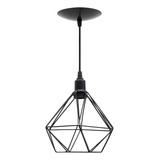 Pendente Aramado Diamante Preto