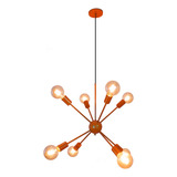 Pendente Átomo 8 Braços Design Iponente Sala Envio Rápido