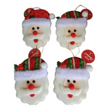 Pendente Cabeça Papai Noel 14cm X 9cm   Tamanho  Unico