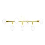 Pendente Ciciliano 7 Lâmpadas Com 2m De Cabo Verniz Ouro