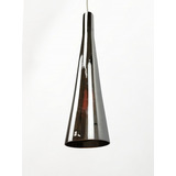 Pendente Cromado Cone Vidro Pd0788 Toptrade