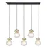 Pendente Guarana Bronze E Preto - Hc007l -bella Cor Bronze E Preto E Transparente 110v/220v