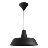 Pendente Industrial Textura Retro Mesa Ou Bancada Cor Preto 110v 220v