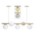 Pendente Luminalux Jabuticaba 5 Globos 150mm Moon Trilho New