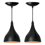 Pendente Luminaria Gota Preto